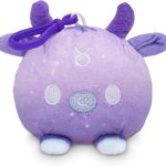 TeeTurtle Reversible Celestial Zodiac Astrological Sign Bunny Plushie Keychain - Taurus for men