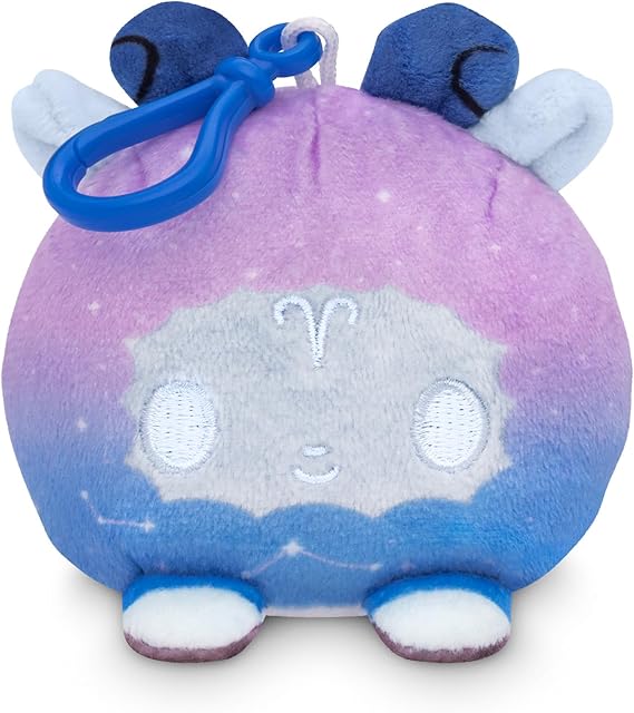 Reversible Celestial Zodiac Astrological Sign Bunny Plushie Keychain - Aries Ring for men