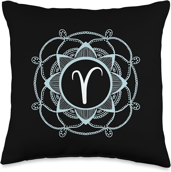 Zodiac sign Aries Horoscope Throw Pillow - Aries Pillow for men