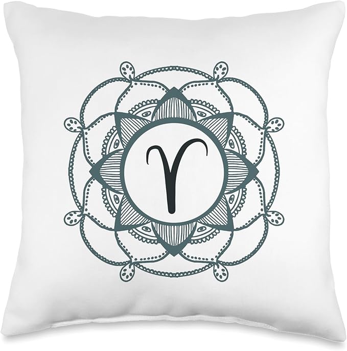 Zodiac sign Aries Horoscope Throw Pillow - Aries Pillow for men