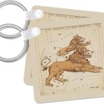 3dRose - Leo Keychain for men