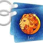 3dRose - Leo Keychain for men