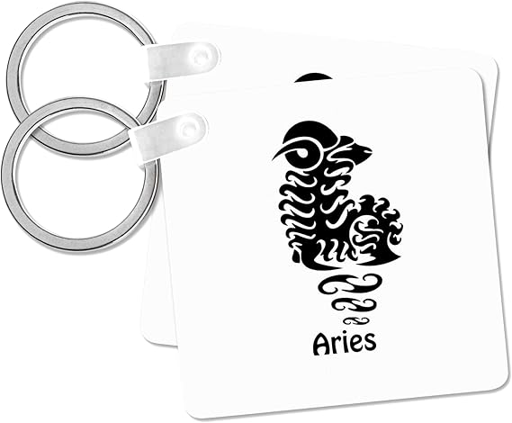 Aries Sign, Key Chain - Aries Keychain for men