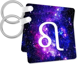 3dRose - Leo Keychain for men