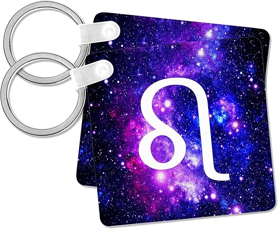 3dRose - Leo Keychain for men