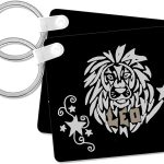 3dRose - Leo Keychain for men