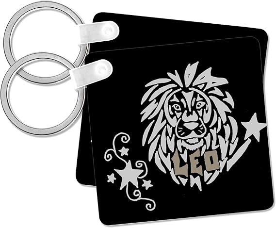 3dRose - Leo Keychain for men