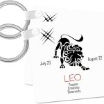 3dRose - Leo Keychain for men