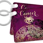3dRose, Cancer Symbol Astrology Zodiac Sign Horoscope, Key Chain - Cancer Car Accessories for men