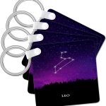 3dRose - Leo Keychain for men