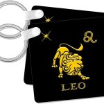 3dRose - Leo Keychain for men