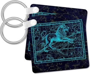 3dRose - Leo Keychain for men