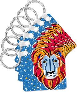 3dRose - Leo Keychain for men