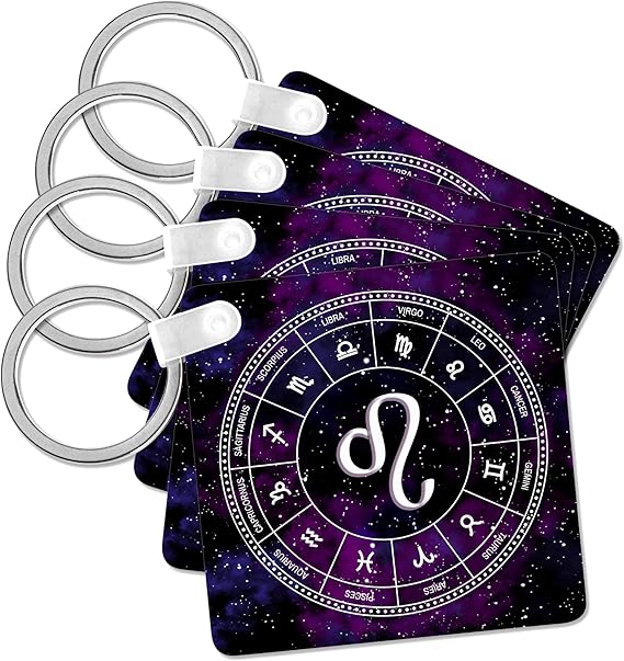 3dRose - Leo Keychain for men