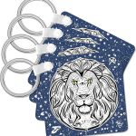 3dRose - Leo Keychain for men