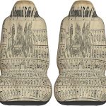 Retro Alchemical Sign Table of Symbols Alchemy Occult Car Seat Covers Set Universal Flat Fabric Car Seat Cover Automatic Seat Protector Fit SUV Truck Van, Black - Aquarius Car Seat Cover for men