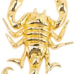 Scorpio Stickers for Cars Metal Car Stickers 3D Scorpion Decals Zinc Alloy Car Door Decals Elegant Car Sticker Set - Scorpio Sticker for men