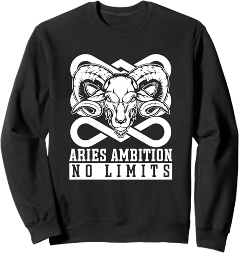 Aries Sign - Horoscope Zodiac Star Starsign Sweatshirt - Aries Sweatshirt for men