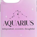 Aquarius Independent Eccentric Thoughtful Zodiac Sign Case for iPhone 14 Pro Max - Aquarius Phone Case for men