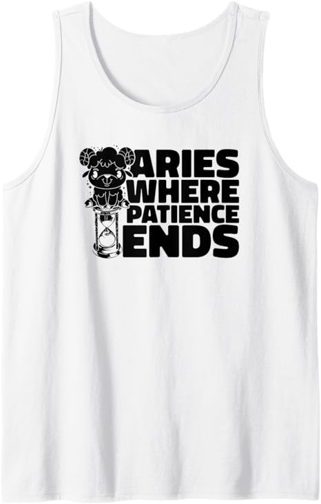 Aries Sign - Zodiac Star Horoscope Starsign Tank Top - Aries T-Shirt for men