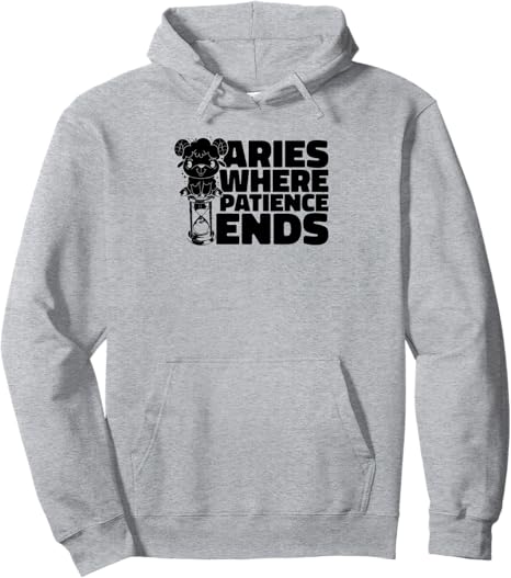 Aries Sign - Zodiac Star Horoscope Starsign Pullover Hoodie - Aries Hoodie for men