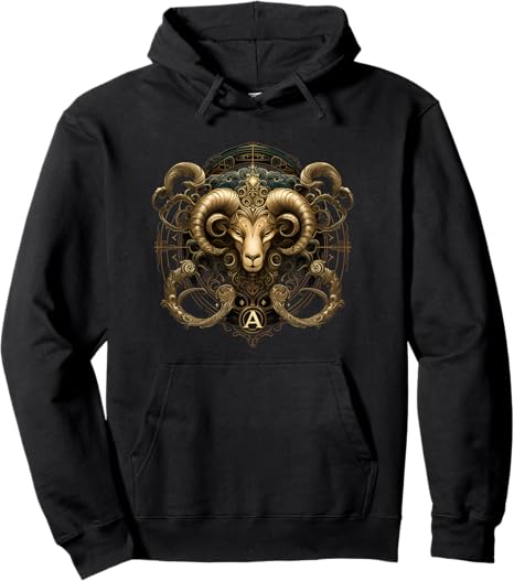 Pullover Hoodie - Aries Hoodie for men