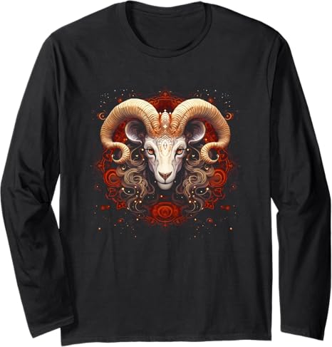 Long Sleeve T-Shirt - Aries T-Shirt for men