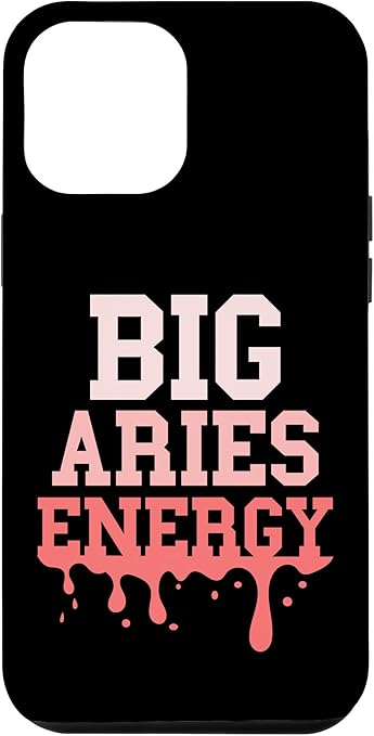 iPhone 13 Pro Max Big Aries Energy Women Funny Aries Zodiac Sign Drip Vibes Case - Aries Phone Case for men