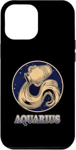 iPhone 15 Pro Max Horoscope Ascendant Aquarius Zodiac Sign Aquarius Case - Aquarius Phone Case for men