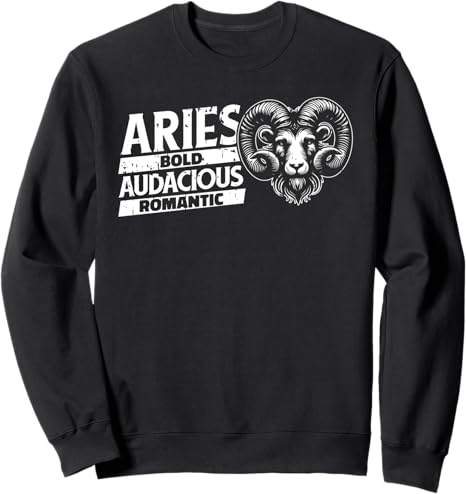 Aries Sign Zodiac Horoscope - Star Starsign Traits Sweatshirt - Aries Sweatshirt for men