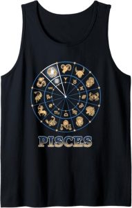 Zodiac Fish Birth Horoscope Astronomy - Pisces T-Shirt for men