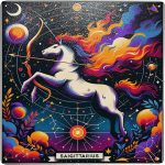 Sagittarius Zodiac Sign Tin Sign Celestial Archer Themed Wall Art,Astrological Metal Decor For Home Office,Vintage Horoscope Poster For Star Sign Enthusiasts,Ideal Gift For Astrology Lovers 12x12inch - Sagittarius Home Decor for men