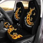 Sunflower Butterfly You are My Sunshine Car Front Seat Covers Full Set of 2 Waterproof Automotive Interior Decor Universal Fit Most Vehicles - Scorpio Car Seat Cover for men