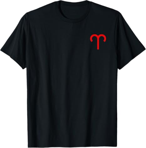 ARIES ASTROLOGICAL SYMBOL RAM ZODIAC SIGN T-Shirt - Aries T-Shirt for men