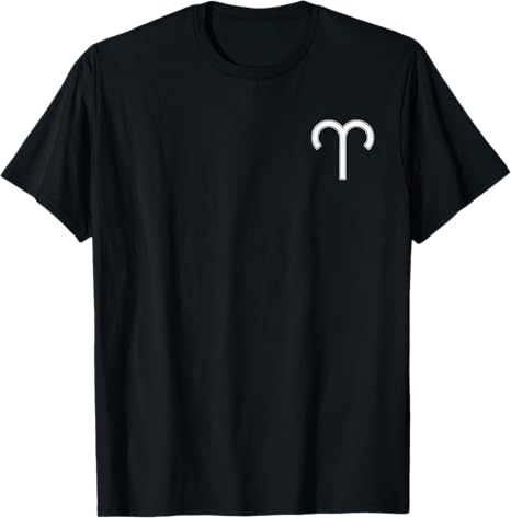 ARIES ASTROLOGICAL SYMBOL RAM ZODIAC SIGN T-Shirt - Aries T-Shirt for men