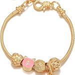 18K Gold Plated Zodiac Constellation Bracelet for Women, Cute Love Heart Charms Bracelet Chain Wrap Jewelry Gift - Taurus for men