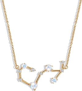 Moon Magic Moonstone Necklaces for women | Zodiac Constellation | 925 Sterling Silver | 18k Rose Gold | Yellow Gold | Rainbow Moonstone jewelry for women | Authentic Rainbow Crystal Jewelry - Scorpio Accessories for men