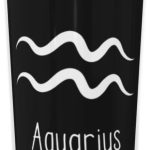 Aquarius Sign Coffee Travel Mug Stainless Steel Straw Travel Tumbler Vacuum Insulated Keep Cold - Aquarius Mug for men