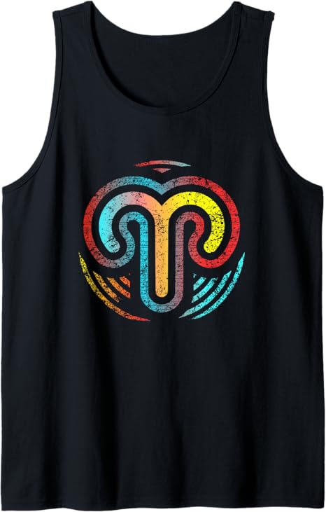Astrology with Aries Zodiac Sign of Horoscope Tank Top - Aries T-Shirt for men