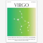 Wallbuddy Virgo Zodiac Sign Poster | Gradient Aura Poster Celestial Room Decor Gifts for Women | Astrology Aesthetic Poster Unframed Art Prints | Virgo Star Signs Bedroom Wall Decor (12x16 inches) - Virgo Poster for men