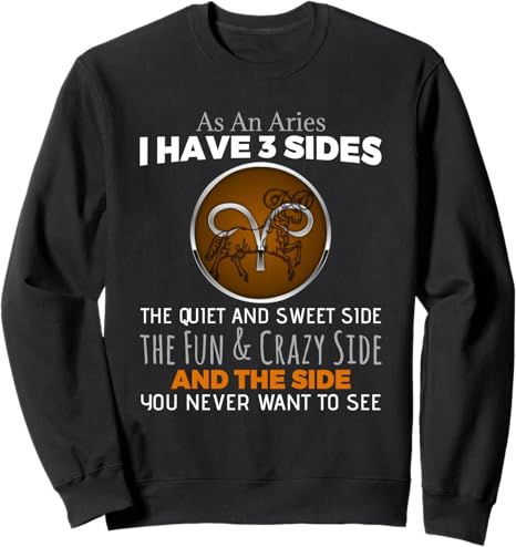 Funny Aries Zodiac Sign Astrology Constellation Horoscope Sweatshirt - Aries Sweatshirt for men
