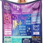 Virgo Gifts for Women – Zodiac Throw Blanket 50"x60" – Soft Astrology Fleece Blanket for Virgo Girls, Teens & Moms – Cozy Birthday Idea - Virgo Blanket for men