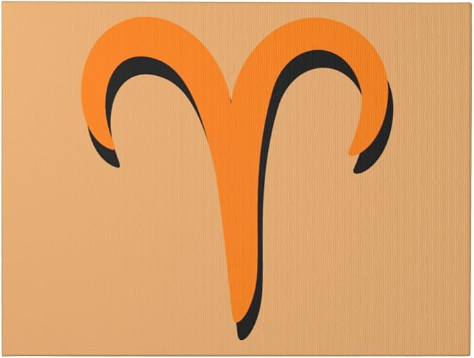 LIICHEES Zodiac Sign Aries Symbol Canvas Wall Art 12x16 Inch Unframe Canvas Print Wall Decor Home Decor For Living Room Bedroom Bathroom - Aries Canvas for men