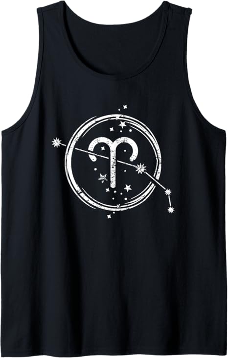 Cute design of Aries Zodiac Horoscope sign Tank Top - Aries T-Shirt for men
