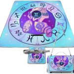 Zodiac-Sign-Gemini Square Large Picnic Mat Foldable Picnic Blankets Outdoor Beach Blanket for Travel Park Grass Camping Hiking 58.3x58.3in - Gemini Blanket for men