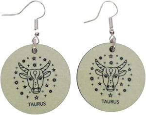 Handmade - Taurus Earrings for men