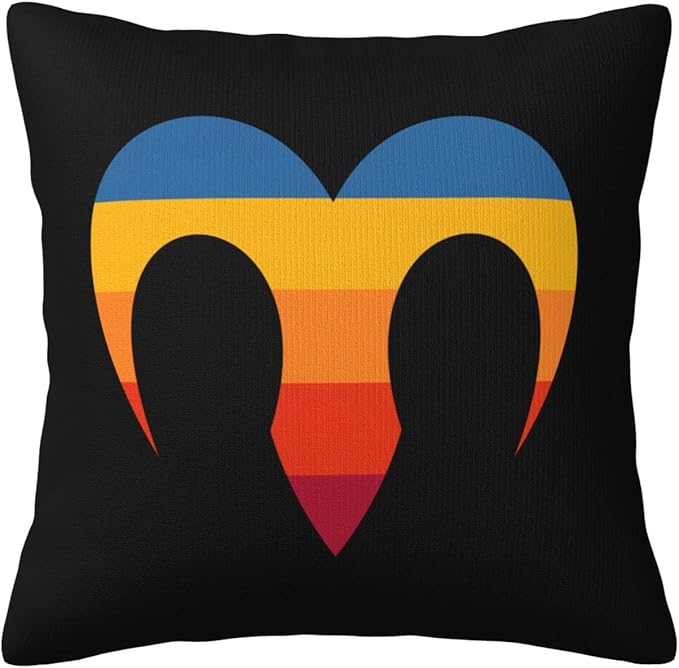 Zodiac Sign Aries Symbol Throw Pillow Covers 18x18 Inch Double-Sided Cushion Cases Farmhouse Home Decor for Couch Bed Sofa, 3220044 - Aries Pillow for men