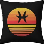 Zodiac Sign Pisces Symbol Throw Pillow Covers 18x18 Inch Double-Sided Cushion Cases Farmhouse Home Decor for Couch Bed Sofa - Pisces Home Decor for men