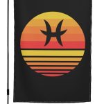 Zodiac Sign Pisces Symbol Garden Flag 12x18 Inch Double Sided Home Decor Banner Yard Outdoor Flag Garden Welcome Flags - Pisces Home Decor for men