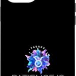 iPhone 12 Pro Max Funny Taurus Zodiac Sign Patience Is A Virture Waiting Food Case - Taurus Phone Case for men